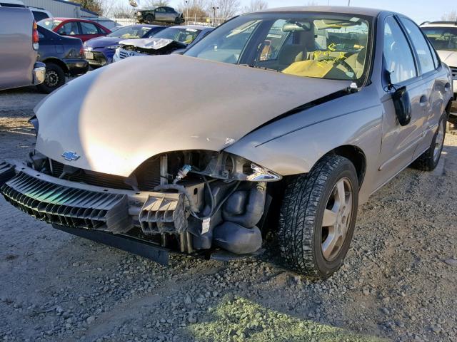 1G1JF524927429060 - 2002 CHEVROLET CAVALIER L GRAY photo 2