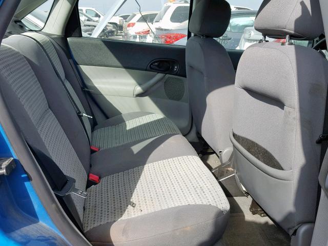 1FAHP34N47W128888 - 2007 FORD FOCUS ZX4 BLUE photo 6