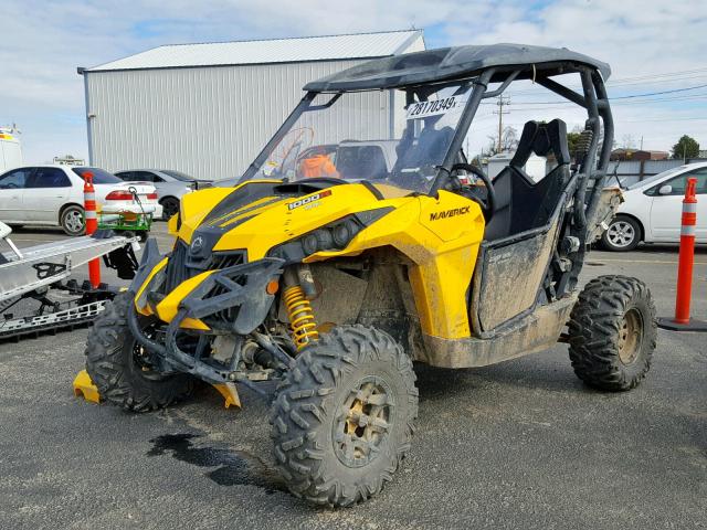 3JBPGCP10DJ001182 - 2013 CAN-AM MAVERICK 1 YELLOW photo 2