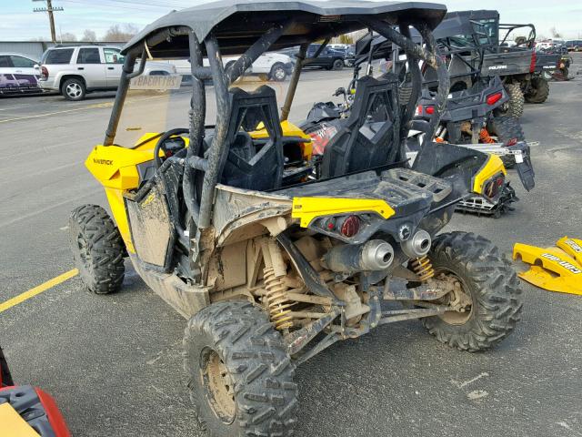 3JBPGCP10DJ001182 - 2013 CAN-AM MAVERICK 1 YELLOW photo 3