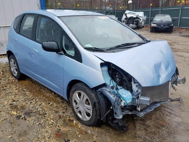 JHMGE88229C005165 - 2009 HONDA FIT BLUE photo 1