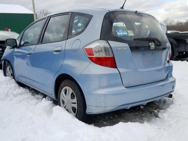 JHMGE88229C005165 - 2009 HONDA FIT BLUE photo 3