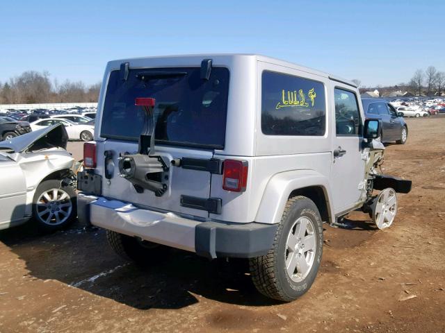 1C4GJWBG6CL200375 - 2012 JEEP WRANGLER S SILVER photo 4