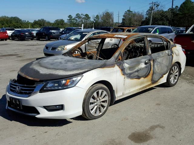 1HGCR3F84FA003697 - 2015 HONDA ACCORD EXL BURN photo 2