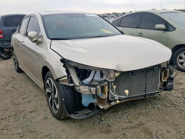 1HGCR2F8XHA088610 - 2017 HONDA ACCORD EXL BEIGE photo 1