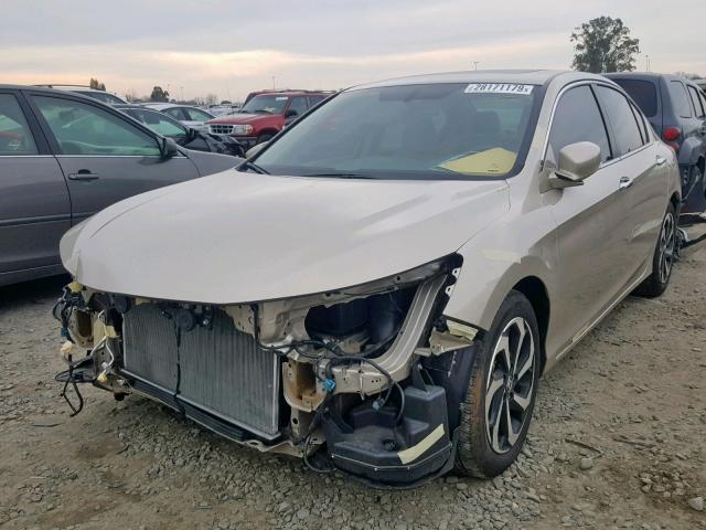 1HGCR2F8XHA088610 - 2017 HONDA ACCORD EXL BEIGE photo 2