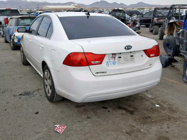 KNAGE228795333985 - 2009 KIA OPTIMA WHITE photo 3