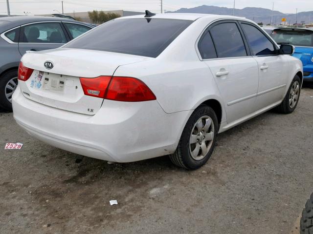 KNAGE228795333985 - 2009 KIA OPTIMA WHITE photo 4