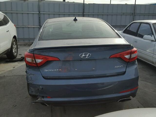 5NPE34AF1GH413372 - 2016 HYUNDAI SONATA SPO BLUE photo 10