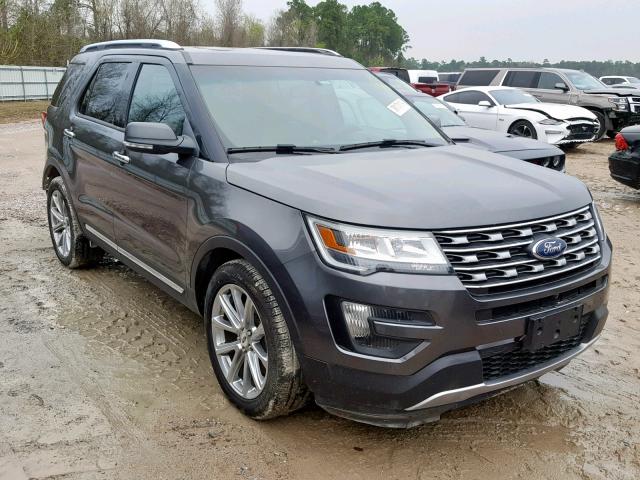 1FM5K7F87GGA87897 - 2016 FORD EXPLORER L BLACK photo 1