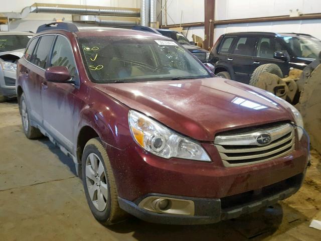 4S4BRJMC2C2274829 - 2012 SUBARU OUTBACK 3. RED photo 1