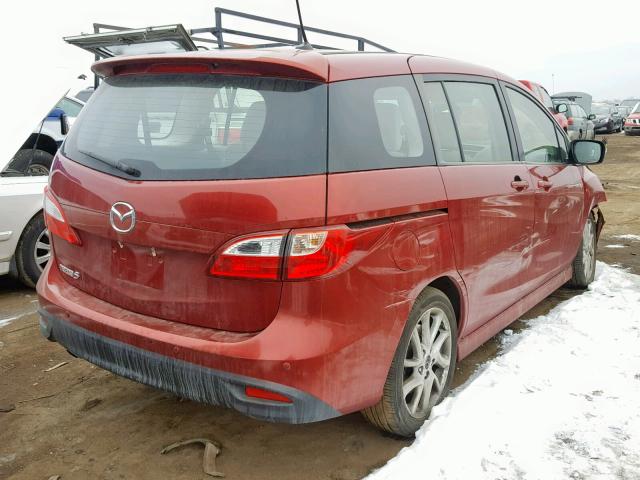JM1CW2CL3F0188521 - 2015 MAZDA 5 TOURING RED photo 4