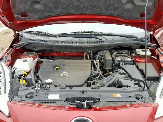 JM1CW2CL3F0188521 - 2015 MAZDA 5 TOURING RED photo 7