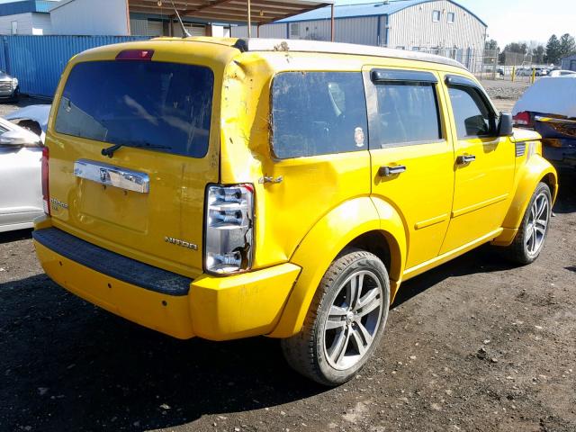 1D4PU7GX9BW518609 - 2011 DODGE NITRO SHOC YELLOW photo 4