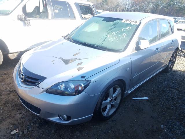 JM1BK343651289928 - 2005 MAZDA 3 HATCHBACK  photo 2