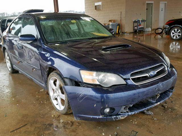 4S3BL686554204126 - 2005 SUBARU LEGACY GT BLUE photo 1