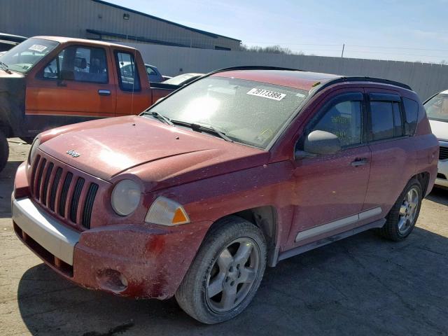 1J8FF57W58D741483 - 2008 JEEP COMPASS LI RED photo 2