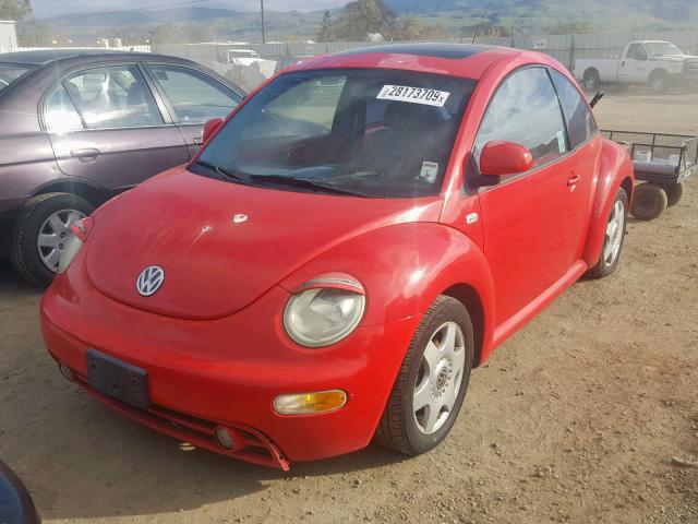 3VWDD21C2YM465623 - 2000 VOLKSWAGEN NEW BEETLE Qırmızı foto 2