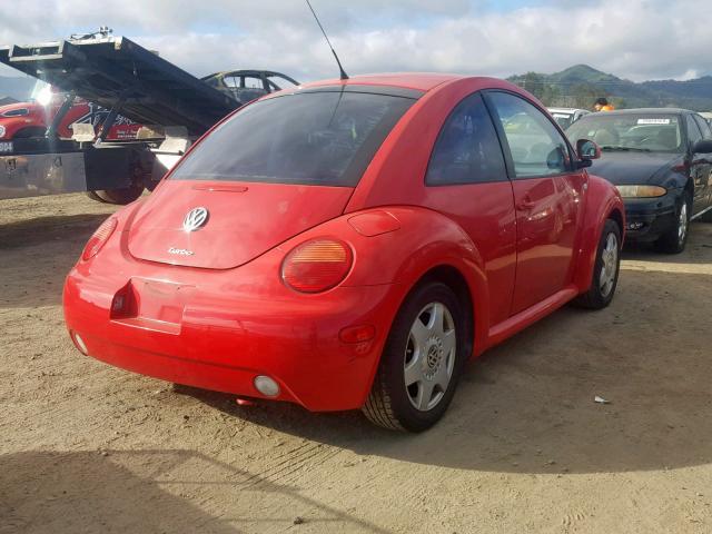 3VWDD21C2YM465623 - 2000 VOLKSWAGEN NEW BEETLE Qırmızı foto 4