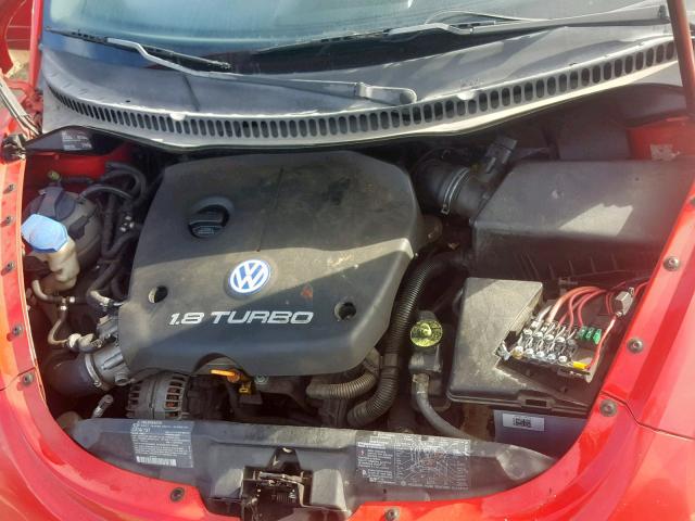 3VWDD21C2YM465623 - 2000 VOLKSWAGEN NEW BEETLE Qırmızı foto 7