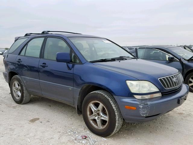 JTJGF10U120127460 - 2002 LEXUS RX 300 BLUE photo 1