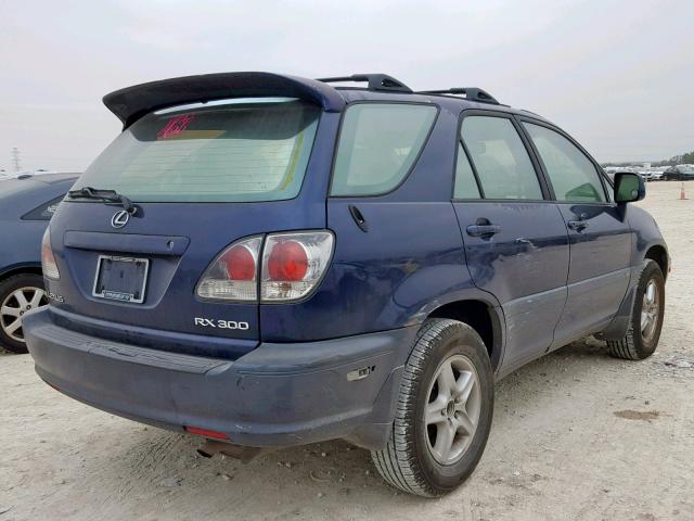 JTJGF10U120127460 - 2002 LEXUS RX 300 BLUE photo 4