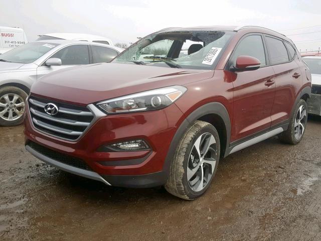 KM8J33AL3JU803493 - 2018 HYUNDAI TUCSON SPO BURGUNDY photo 2