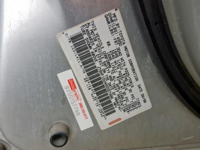 JT6HF10U4X0027486 - 1999 LEXUS RX 300 GRAY photo 10