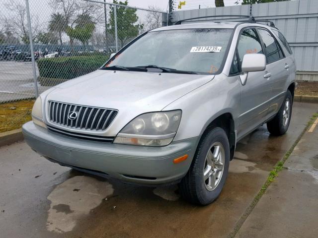 JT6HF10U4X0027486 - 1999 LEXUS RX 300 GRAY photo 2