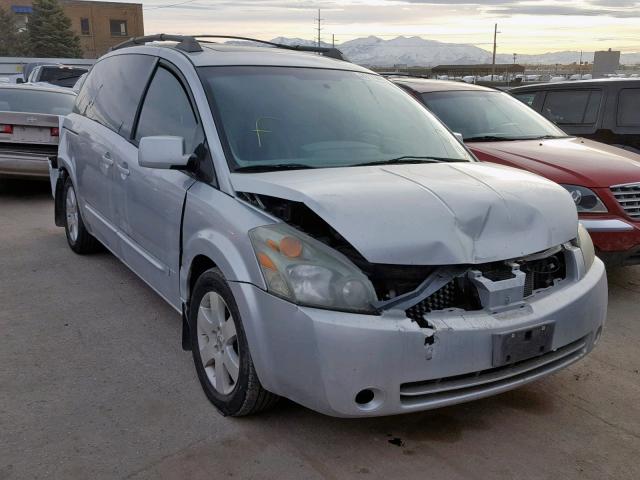 5N1BV28U95N108703 - 2005 NISSAN QUEST S SILVER photo 1