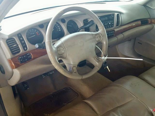 1G4HP54K414293589 - 2001 BUICK LESABRE CU TAN photo 9