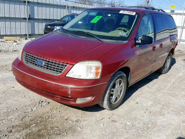 2FMZA522X5BA81266 - 2005 FORD FREESTAR S RED photo 2