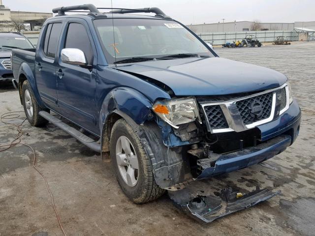 1N6AD07UX5C434673 - 2005 NISSAN FRONTIER C BLUE photo 1