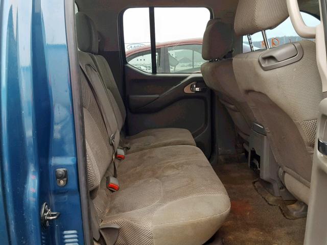 1N6AD07UX5C434673 - 2005 NISSAN FRONTIER C BLUE photo 6