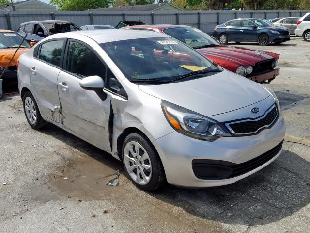 KNADN4A34C6092781 - 2012 KIA RIO EX SILVER photo 1