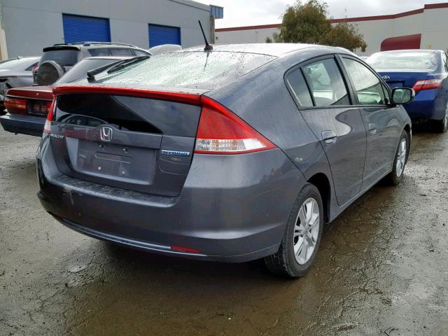 JHMZE2H70BS008725 - 2011 HONDA INSIGHT EX GRAY photo 4