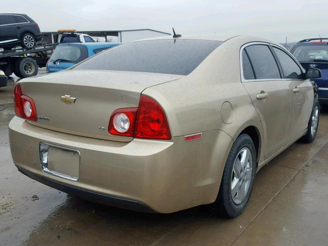 1G1ZG57B58F181492 - 2008 CHEVROLET MALIBU LS GOLD photo 4