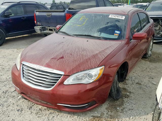 1C3CCBBB0CN298690 - 2012 CHRYSLER 200 TOURIN RED photo 2