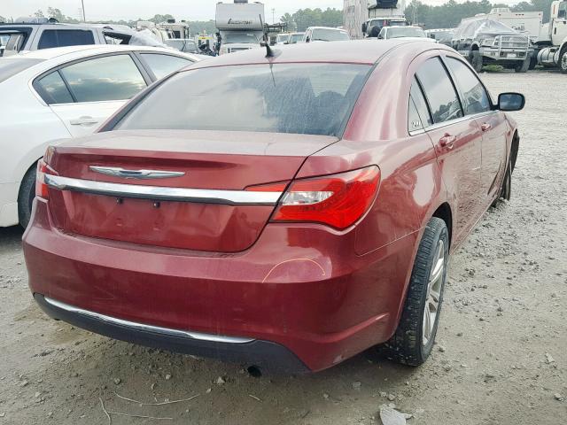 1C3CCBBB0CN298690 - 2012 CHRYSLER 200 TOURIN RED photo 4