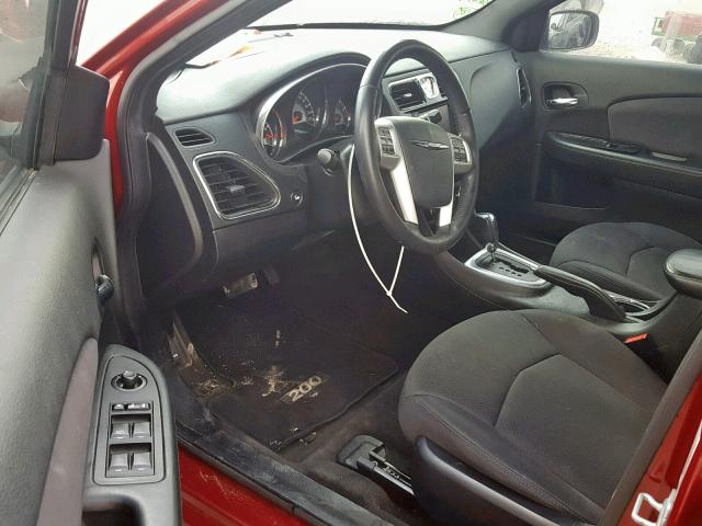 1C3CCBBB0CN298690 - 2012 CHRYSLER 200 TOURIN RED photo 9