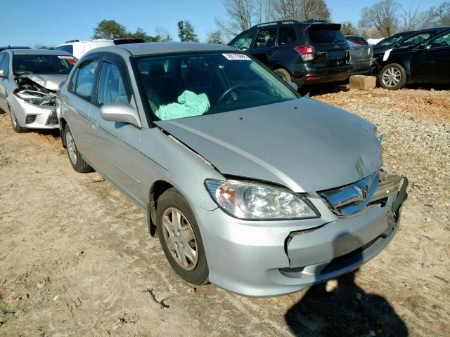 1HGES16314L007391 - 2004 HONDA CIVIC DX V SILVER photo 1