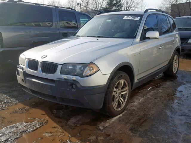 WBXPA93404WC32881 - 2004 BMW X3 3.0I GRAY photo 2