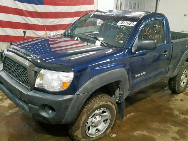 5TEPX42NX8Z545256 - 2008 TOYOTA TACOMA BLUE photo 9