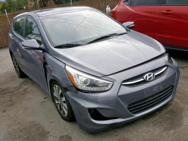 KMHCU5AE5HU313747 - 2017 HYUNDAI ACCENT SPO GRAY photo 1