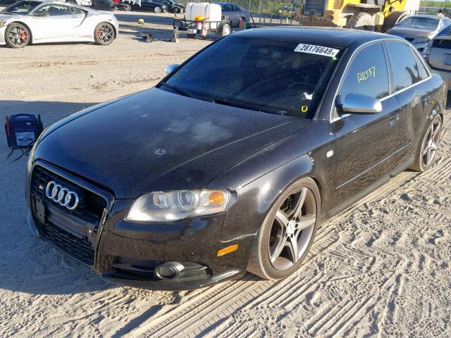 WAUGL98E57A194794 - 2007 AUDI NEW S4 QUA BLACK photo 2