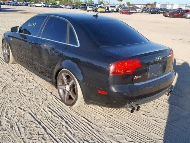 WAUGL98E57A194794 - 2007 AUDI NEW S4 QUA BLACK photo 3