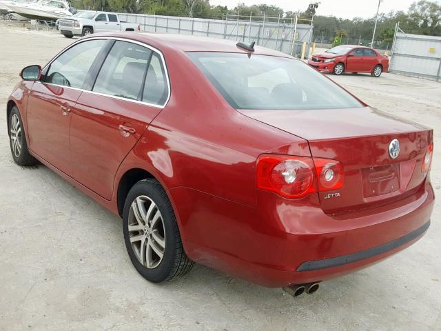 3VWDG71K36M673096 - 2006 VOLKSWAGEN JETTA 2.5 RED photo 3