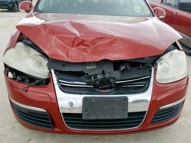 3VWDG71K36M673096 - 2006 VOLKSWAGEN JETTA 2.5 RED photo 9