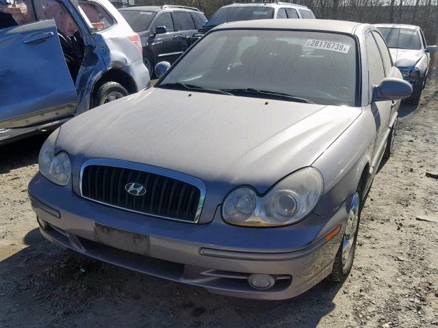 KMHWF25S55A161004 - 2005 HYUNDAI SONATA GL SILVER photo 2