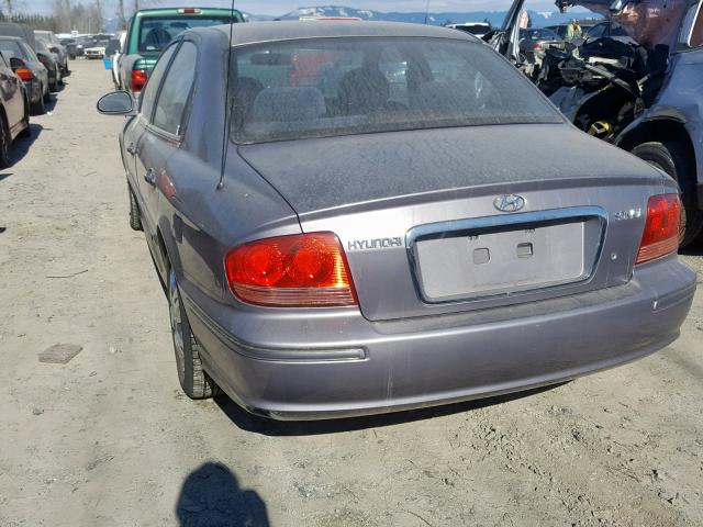 KMHWF25S55A161004 - 2005 HYUNDAI SONATA GL SILVER photo 3